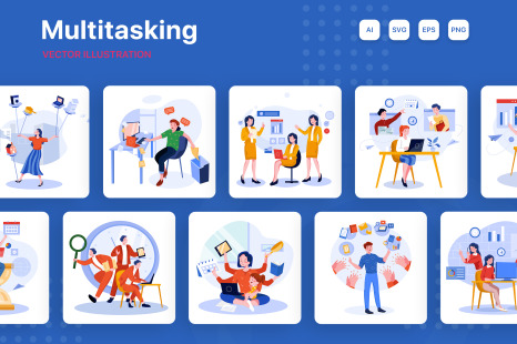 M258_ Multitasking Illustrations