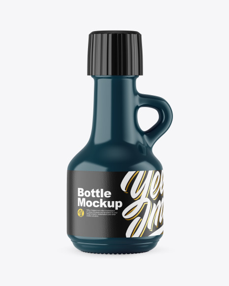 Glossy Ceramic Bottle Mockup