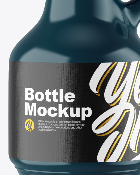 Glossy Ceramic Bottle Mockup PSD #1