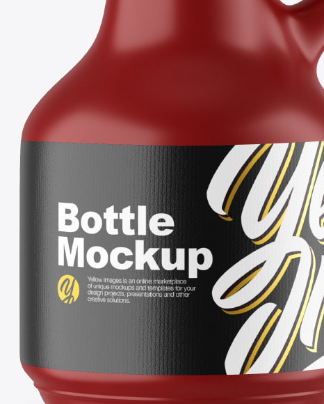 Matte Ceramic Bottle Mockup PSD #1