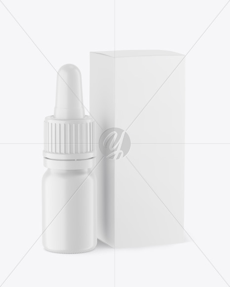 Matte Dropper Bottle w  Box Mockup PSD #3