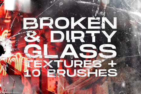 Broken Glass textures + brushes