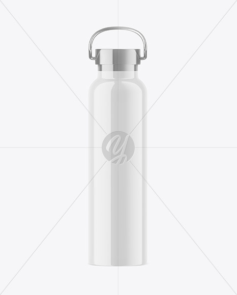 Glossy Thermo Bottle Mockup PSD #3