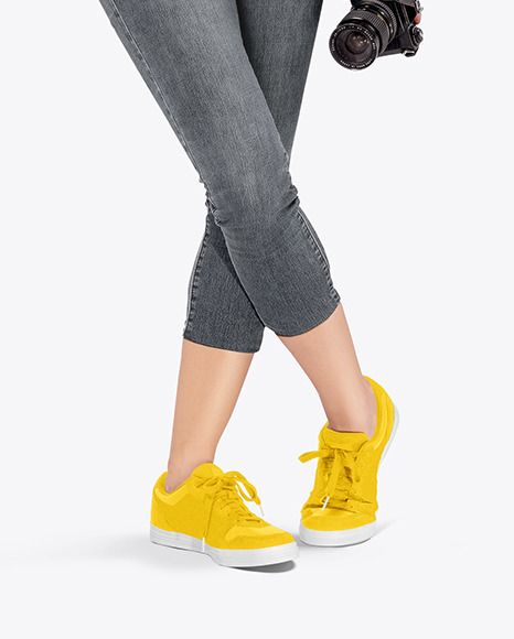 Woman in a Tank Top Mockup PSD #1