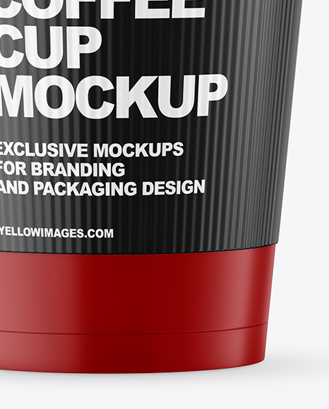Matte Paper Coffee Cup with Holder Mockup PSD #6