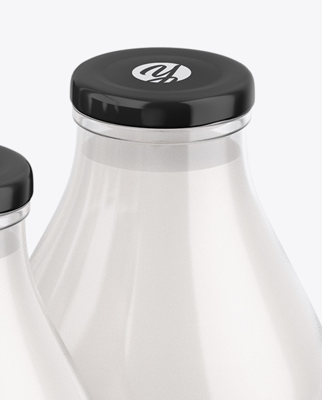 6 Milk Bottles Carrier Mockup PSD #6
