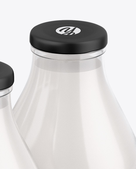6 Milk Bottles Carrier Mockup PSD #7