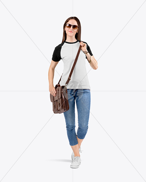 Download Woman S T Shirt Mockup Side View In Apparel Mockups On Yellow Images Object Mockups