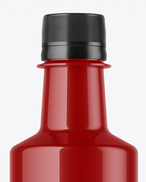 Glossy Plastic Bottle Mockup PSD #2