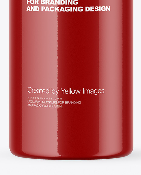 Glossy Plastic Bottle Mockup PSD #1