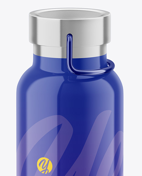 Glossy Thermo Bottle Mockup PSD #2