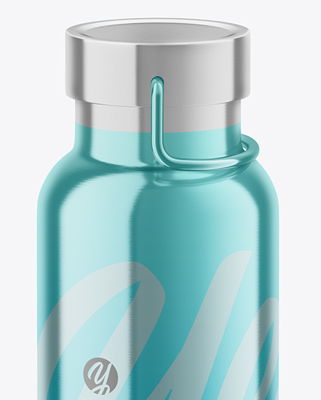 Metallic Thermo Bottle Mockup PSD #2