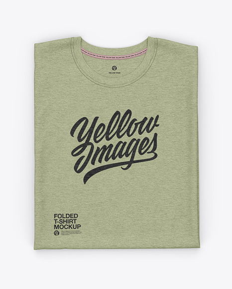Heather Folded T Shirt PSD #1
