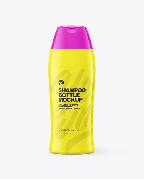 Glossy Shampoo Bottle Mockup PSD #6