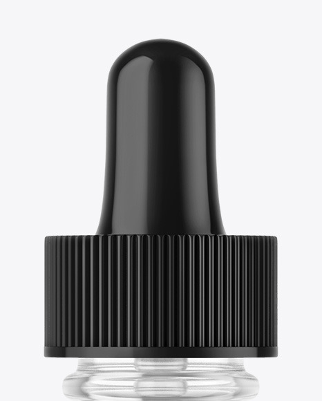 Clear Glass Dropper Bottle Mockup PSD #2