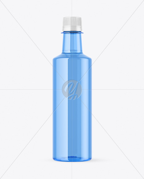 Blue Plastic Bottle Mockup Blue Plastic Bottle Mockup