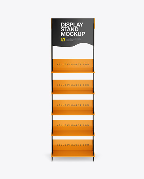 Glossy Display Stand Mockup PSD #4