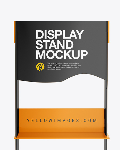 Glossy Display Stand Mockup PSD #2