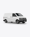 Panel Van Mockup - Half Side View