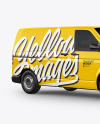 Panel Van Mockup - Half Side View