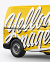Panel Van Mockup - Half Side View