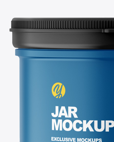 Matte Jar Mockup PSD #2