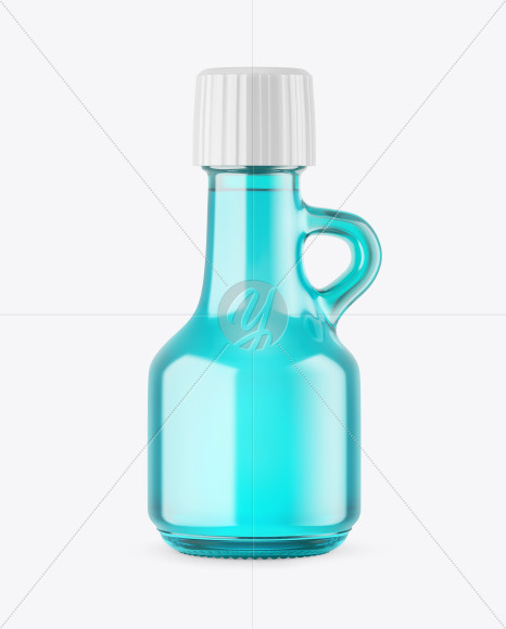 Colored Glass Bottle Mockup PSD #1