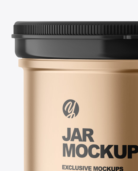 Metallic Jar Mockup PSD #2