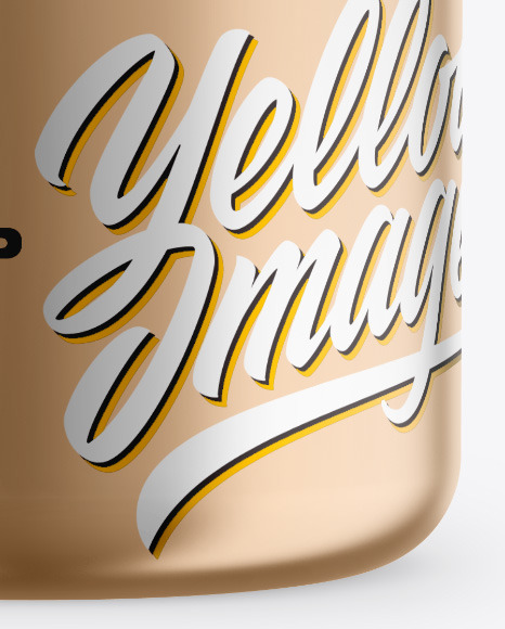 Metallic Jar Mockup PSD #1