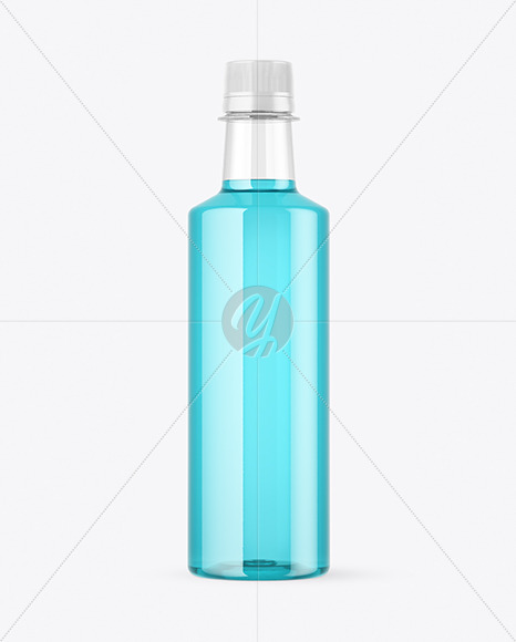 Clear Plastic Bottle with Drink Mockup Clear Plastic Bottle with Drink Mockup