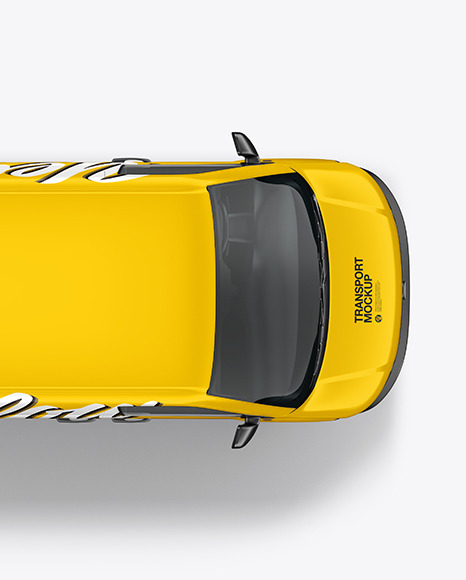 Panel Van Mockup - Top View