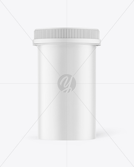 Free Matte Plastic Medicines Jar Mockup PSD Mockups