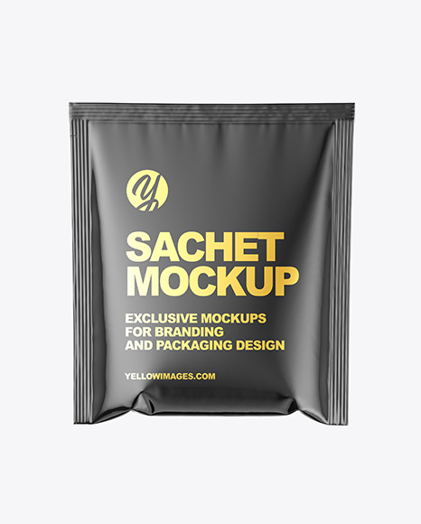 Glossy Sachet Mockup PSD #2