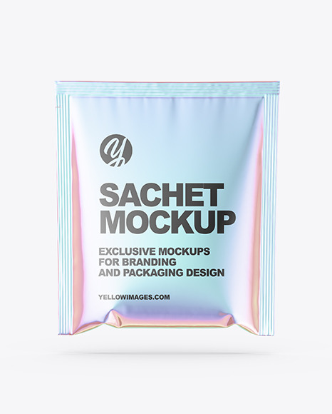 Glossy Sachet Mockup PSD #7