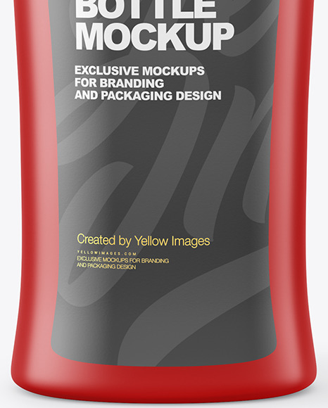 Matte Shampoo Bottle Mockup PSD #1
