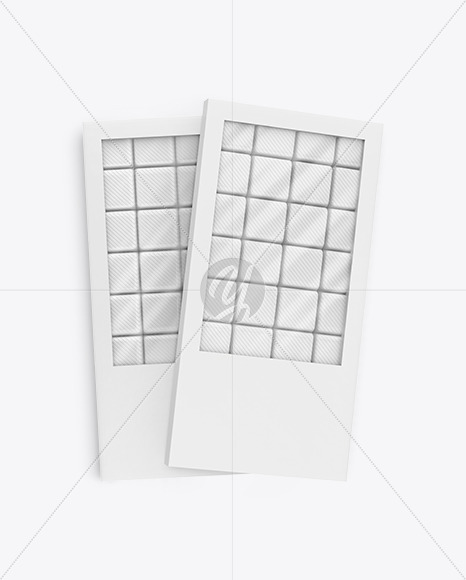 Two Chocolate Bars Mockup Two Chocolate Bars Mockup