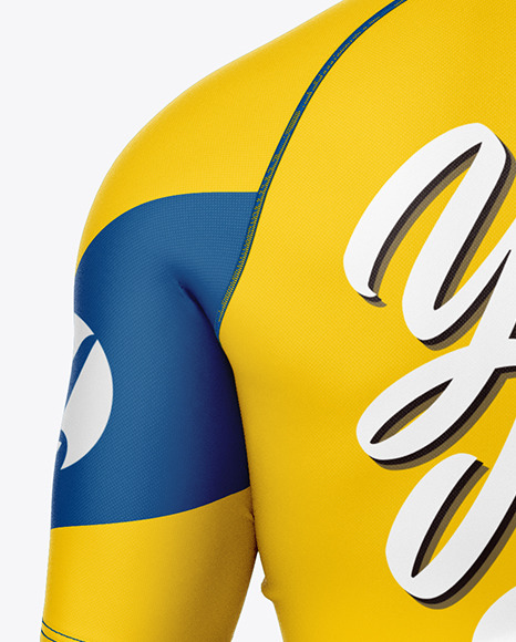 Men Compression T Shirt and Shorts Mockup – Back View PSD #1