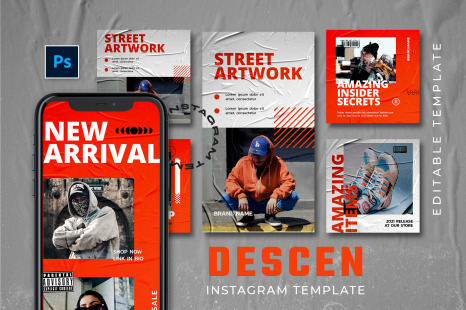 Descen Instagram Template