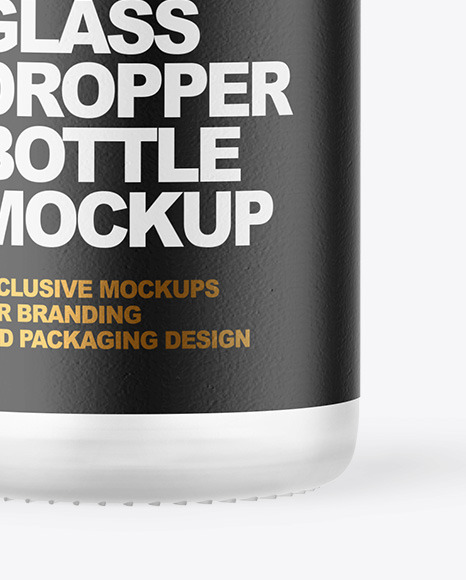 Frosted Glass Dropper Bottle Mockup PSD #6