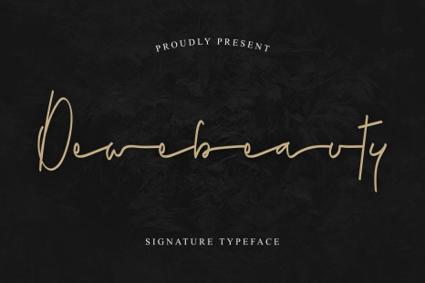 Dewebeauty Signature Font