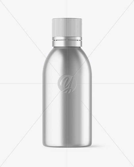 Metallic Plastic Bottle Mockup PSD #3