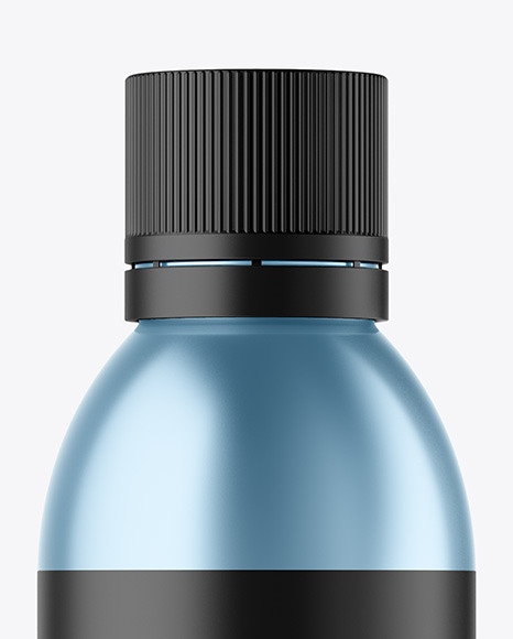 Metallic Plastic Bottle Mockup PSD #2