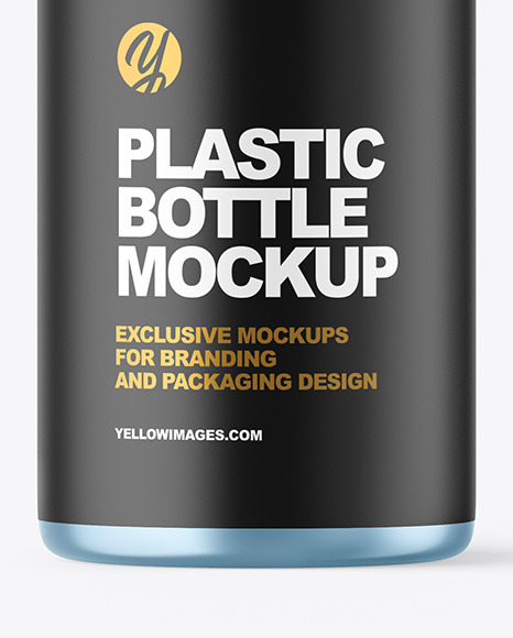 Metallic Plastic Bottle Mockup PSD #1