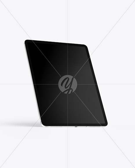 iPad Pro Silver Mockup PSD #1