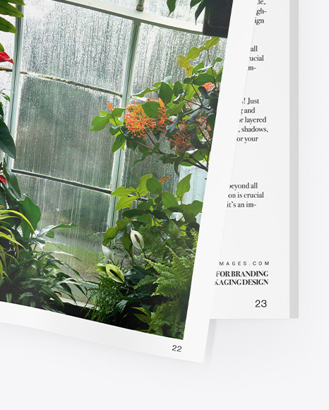 Matte Magazine Mockup PSD #1