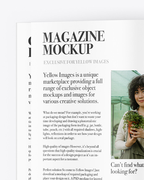 Matte Magazine Mockup PSD #6