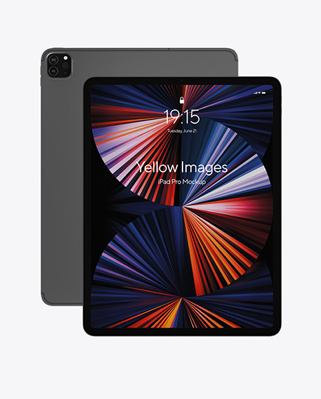 iPad Pro Space Gray Mockup PSD #2