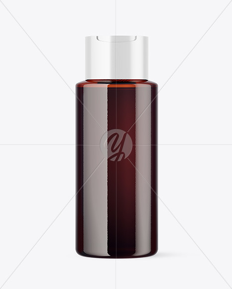 Amber Cosmetic Bottle Mockup PSD #3
