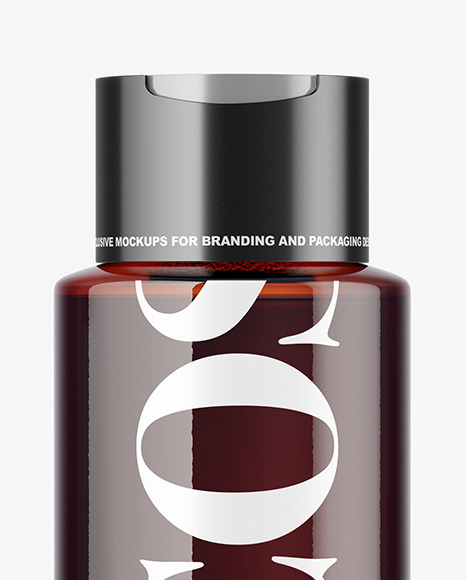 Amber Cosmetic Bottle Mockup PSD #1