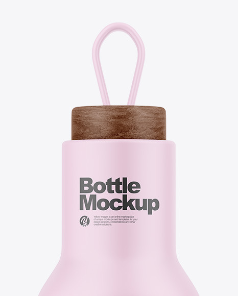 Matte Bottle Mockup PSD #2